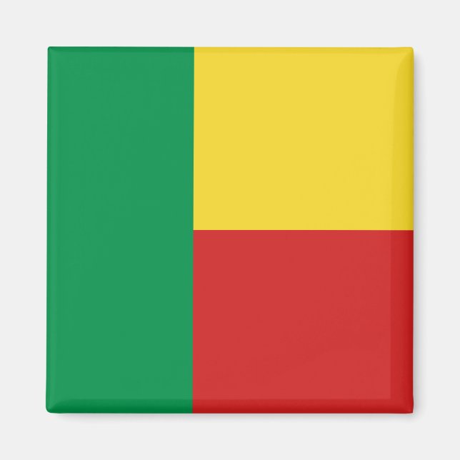 Benin Flag Magnet (Vorne)