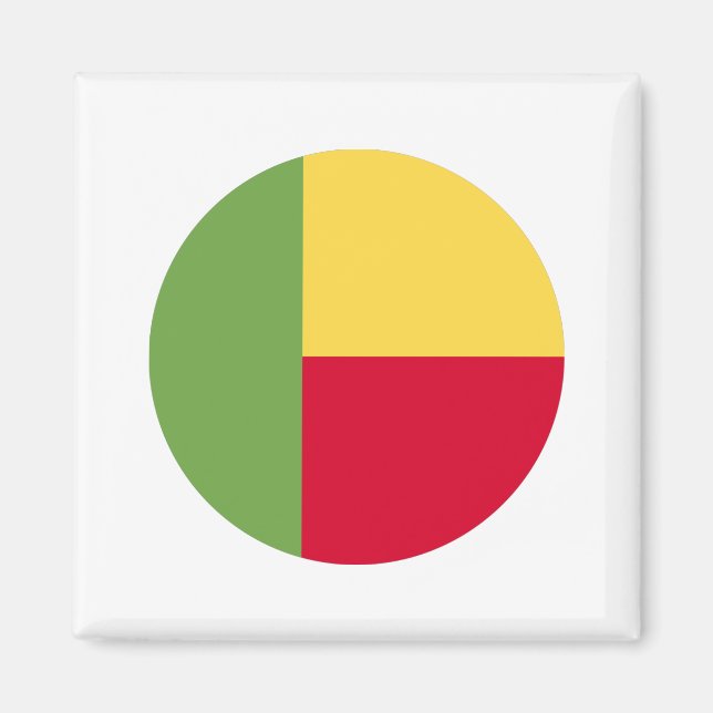 Benin Flag Magnet (Vorne)