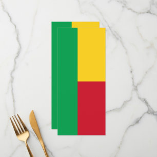 Benin flag menükarte