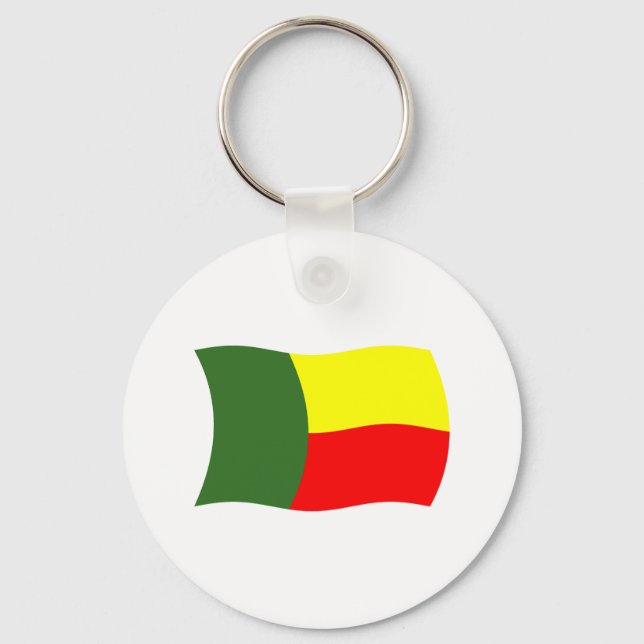 Benin Flag Schlüsselanhänger (Vorderseite)