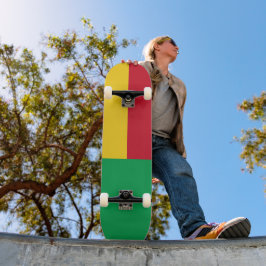 Benin flag skateboard