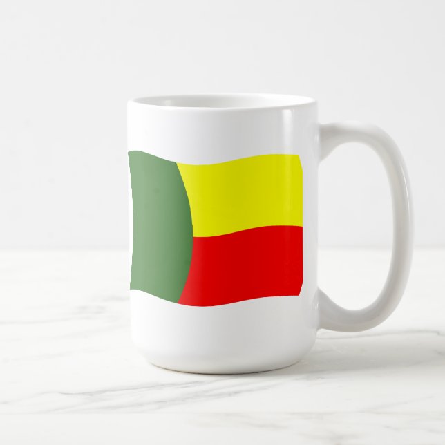Benin Flag Tasse (Rechts)