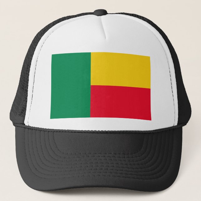 Benin Flag Truckerkappe (Vorderseite)