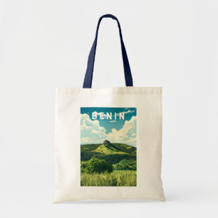 Benin Illustration Travel Art Vintag Tragetasche