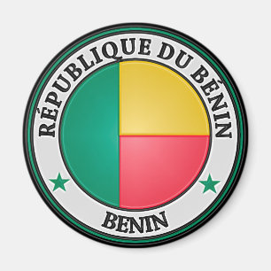 Benin Round Emblem Magnet