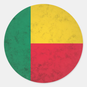 Benin Runder Aufkleber