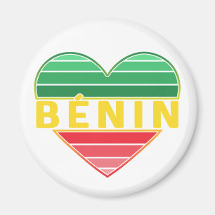 Beninese Heart, I Liebe Benin Magnet