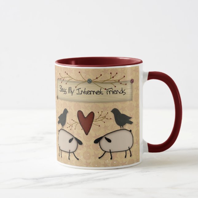 Bénir mes amis Internet Mug (Droite)