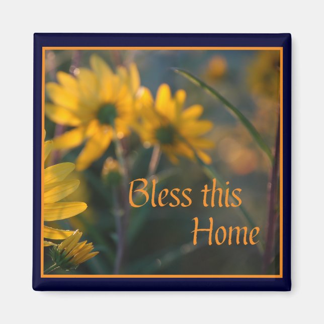 Bénissez cet aimant domestique~ Tournesols (Devant)