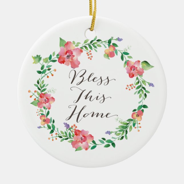 Bénissez cet ornement à la maison de Noël (Devant)