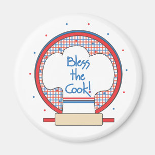 Bénissez le cuisinier ! Aimant de cuisine
