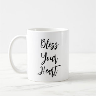 "Bénissez votre coeur" Drôle Citation Mug