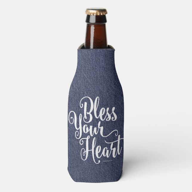 Bénissez votre Glacière de bouteille de coeur (Bottle Devant)