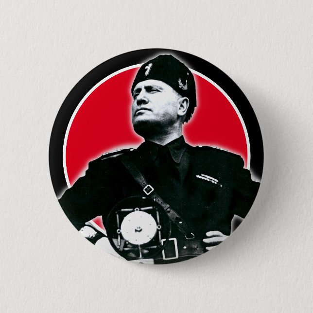 Benito Mussolini Button (Vorderseite)