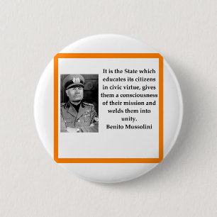Benito Mussolini Button