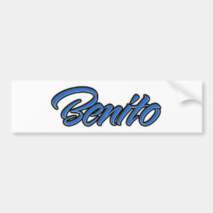 Benito Name blue Aufkleber Sticker Autoaufkleber