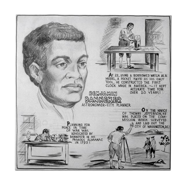 Benjamin Banneker: Black Scientist & Revolutionär Fliese (Vorderseite)