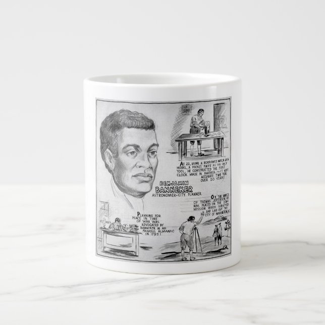 Benjamin Banneker: Black Scientist & Revolutionär Jumbo-Tasse (Vorderseite)