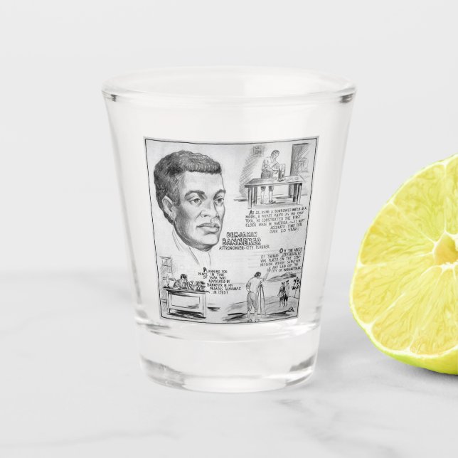 Benjamin Banneker: Black Scientist & Revolutionär Schnapsglas (Vorderseite)