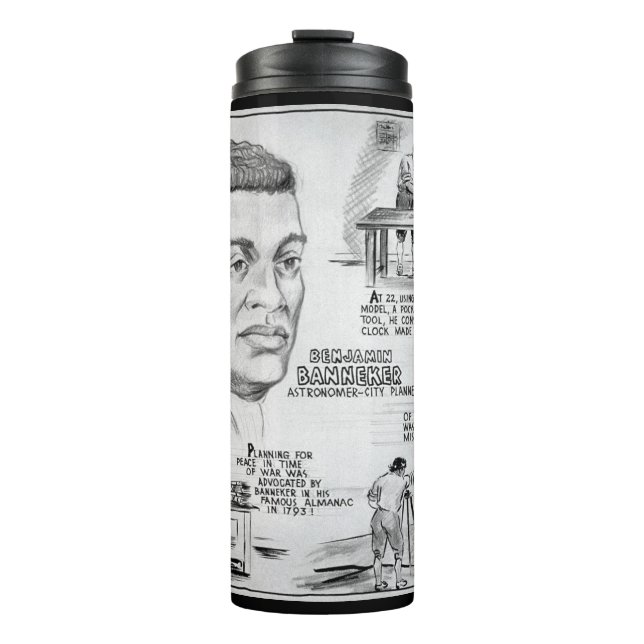 Benjamin Banneker: Black Scientist & Revolutionär Thermosbecher (Vorderseite)
