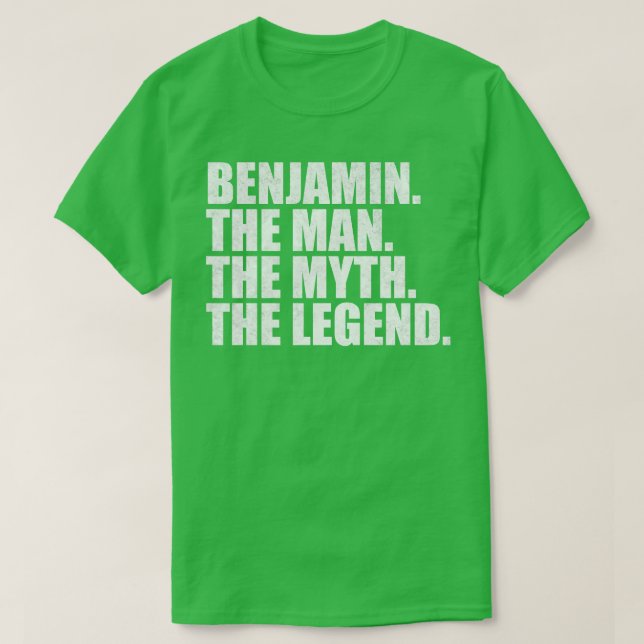 Benjamin Benjamin Name Benjamin Vorname T-Shirt (Design vorne)
