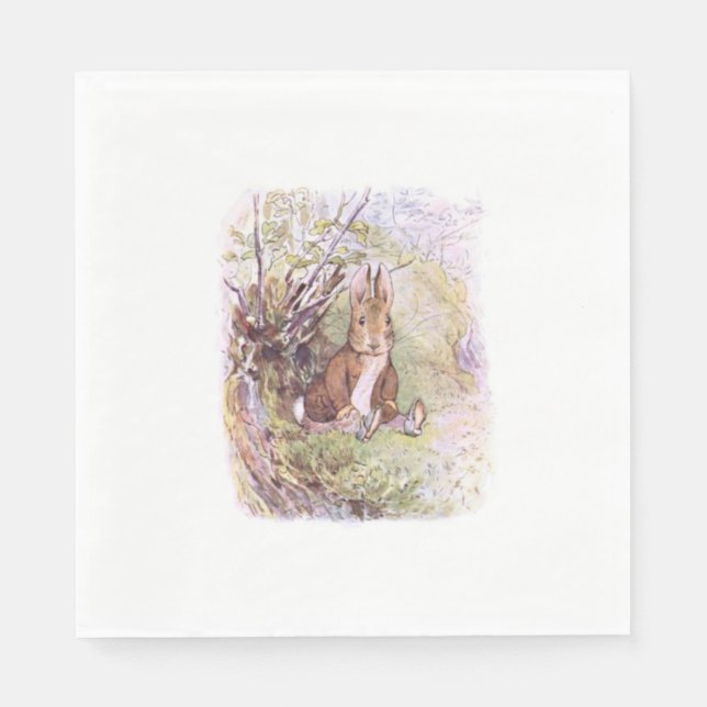 Benjamin Bunny (von Beatrix Potter) Serviette (Vorderseite)