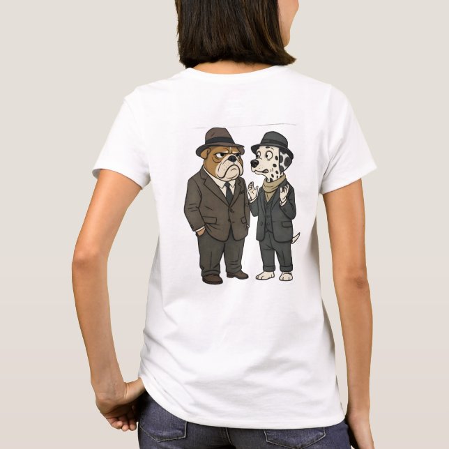 Benjamin button detective duo graphic T-shirt (Dos)