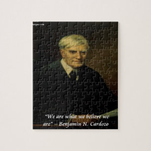 Benjamin Cardozo Zitat "Wer wir sind"