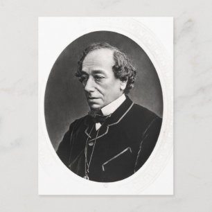 Benjamin Disraeli c.1874 Postkarte