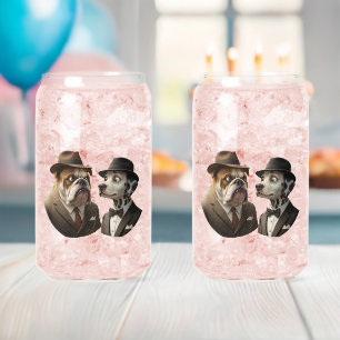 Benjamin et boutons concept de verre pour chiens é