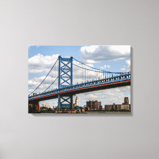 Benjamin-Franklin-Brücke, Philadelphia, PA Leinwanddruck