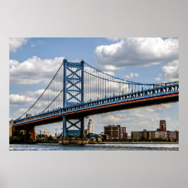 Benjamin-Franklin-Brücke, Philadelphia, PA Poster