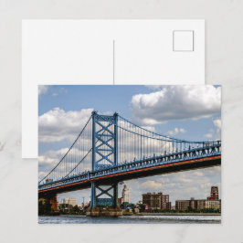 Benjamin-Franklin-Brücke, Philadelphia, PA Postkarte