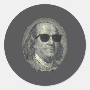 Benjamin Franklin Der Benjamin Es dreht sich alles Runder Aufkleber