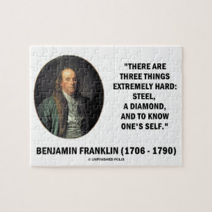 Benjamin Franklin Drei äußerst schwierige Dinge