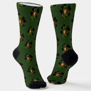 Benjamin Franklin Klee St. Patricks Day Socken