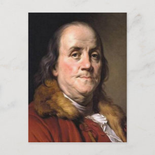 Benjamin Franklin Postkarte