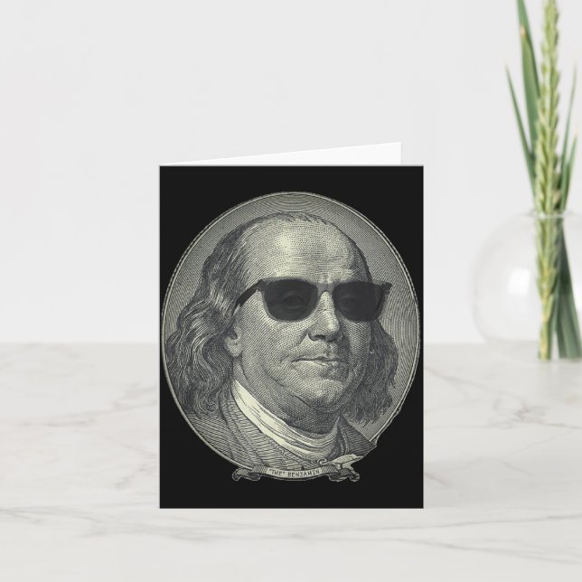 Benjamin Franklin The Benjamin Its All About  Karte (Vorderseite)