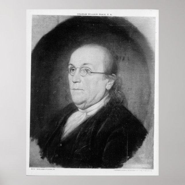 BENJAMIN FRANKLIN von Charles Willson Peale Poster (Vorne)