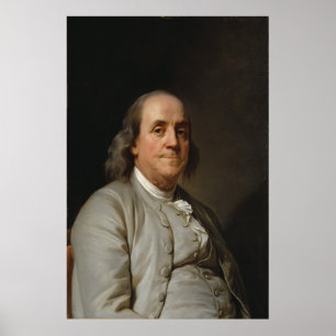 BENJAMIN FRANKLIN von Joseph Siffred Duplessis Poster
