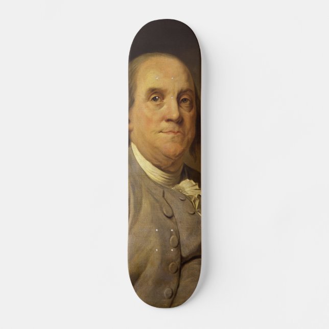 Benjamin Franklin von Joseph Siffred Duplessis Skateboard (Vorderseite)