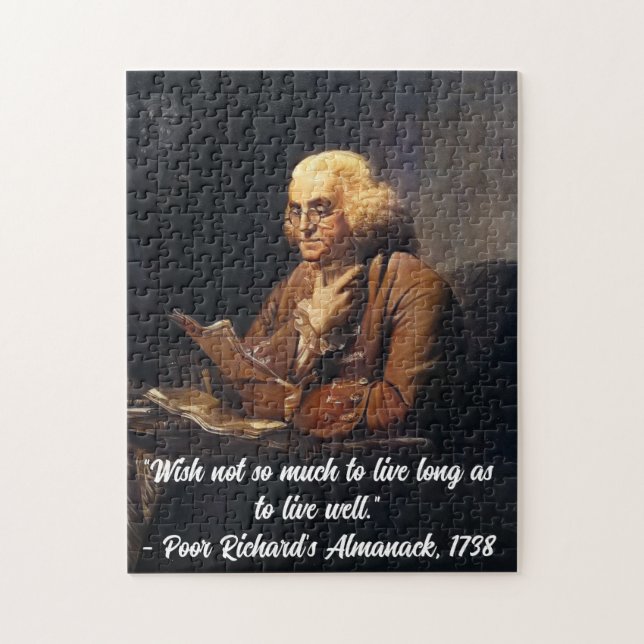 Benjamin Franklin Zitat -Anpassen (Vertikal)