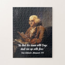 Benjamin Franklin Zitat - Benutzerdefiniertes Puzz
