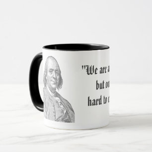 Benjamin Franklin zitiert Tasse