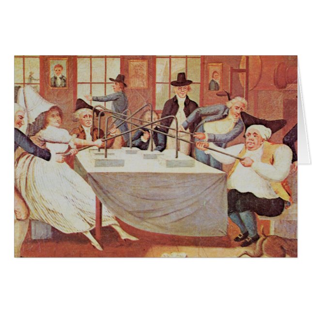 Benjamin Franklins Experimente mit Strom (Vorderseite (Horizontal))