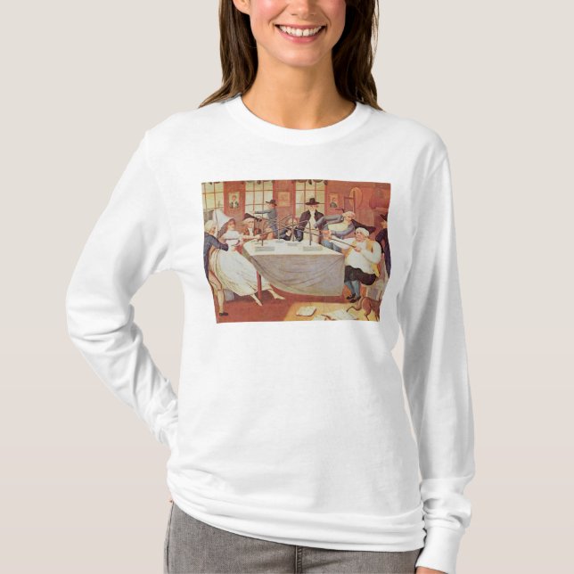 Benjamin Franklins Experimente mit Strom T-Shirt (Vorderseite)