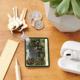 Benjamin Franklins Kite- und Blitzexperiment Schlüsselanhänger