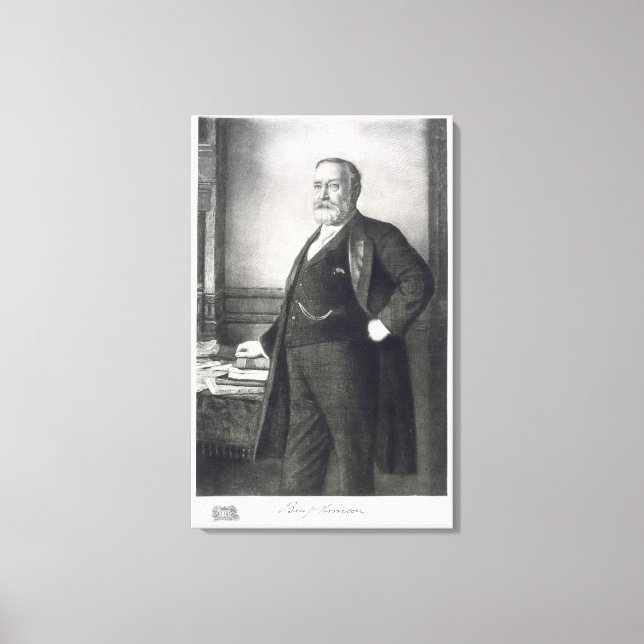 Benjamin Harrison (1833-1901), 23. Präsident Leinwanddruck (Vorderseite)