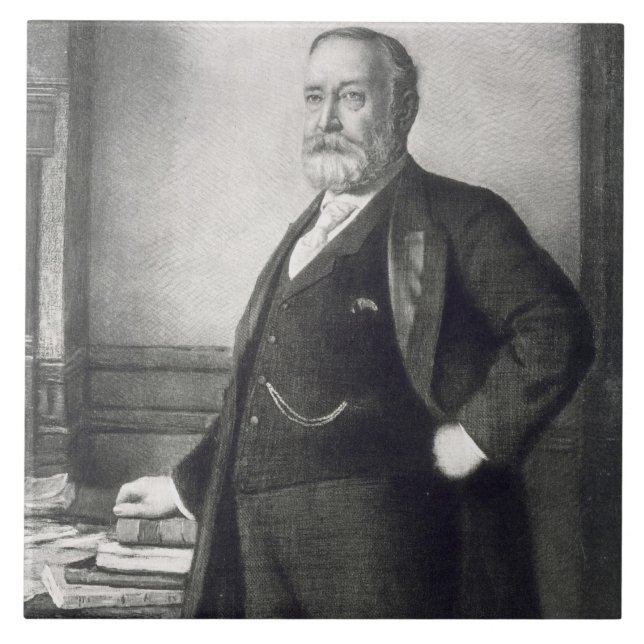 Benjamin Harrison (1833-1901), 23. Präsident von t Fliese (Vorderseite)