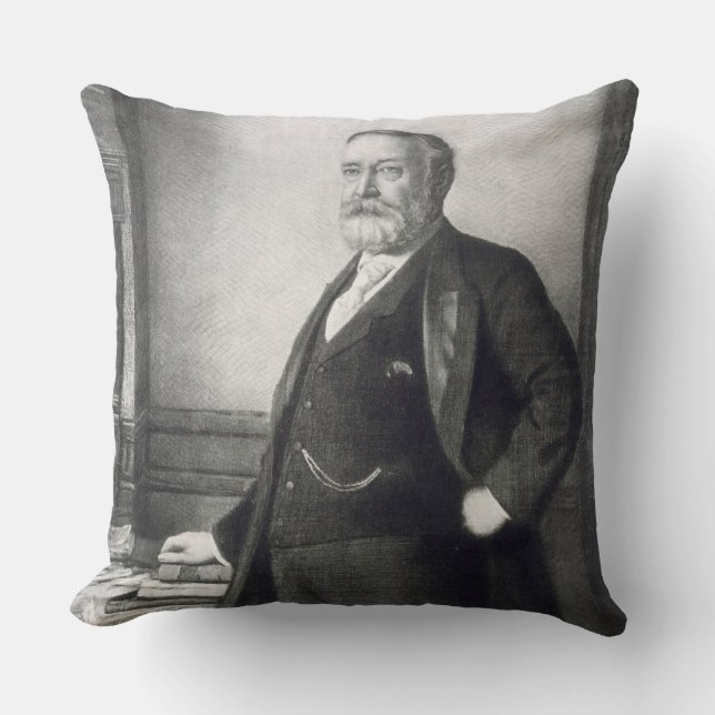 Benjamin Harrison (1833-1901), 23. Präsident von t Kissen (Vorderseite)